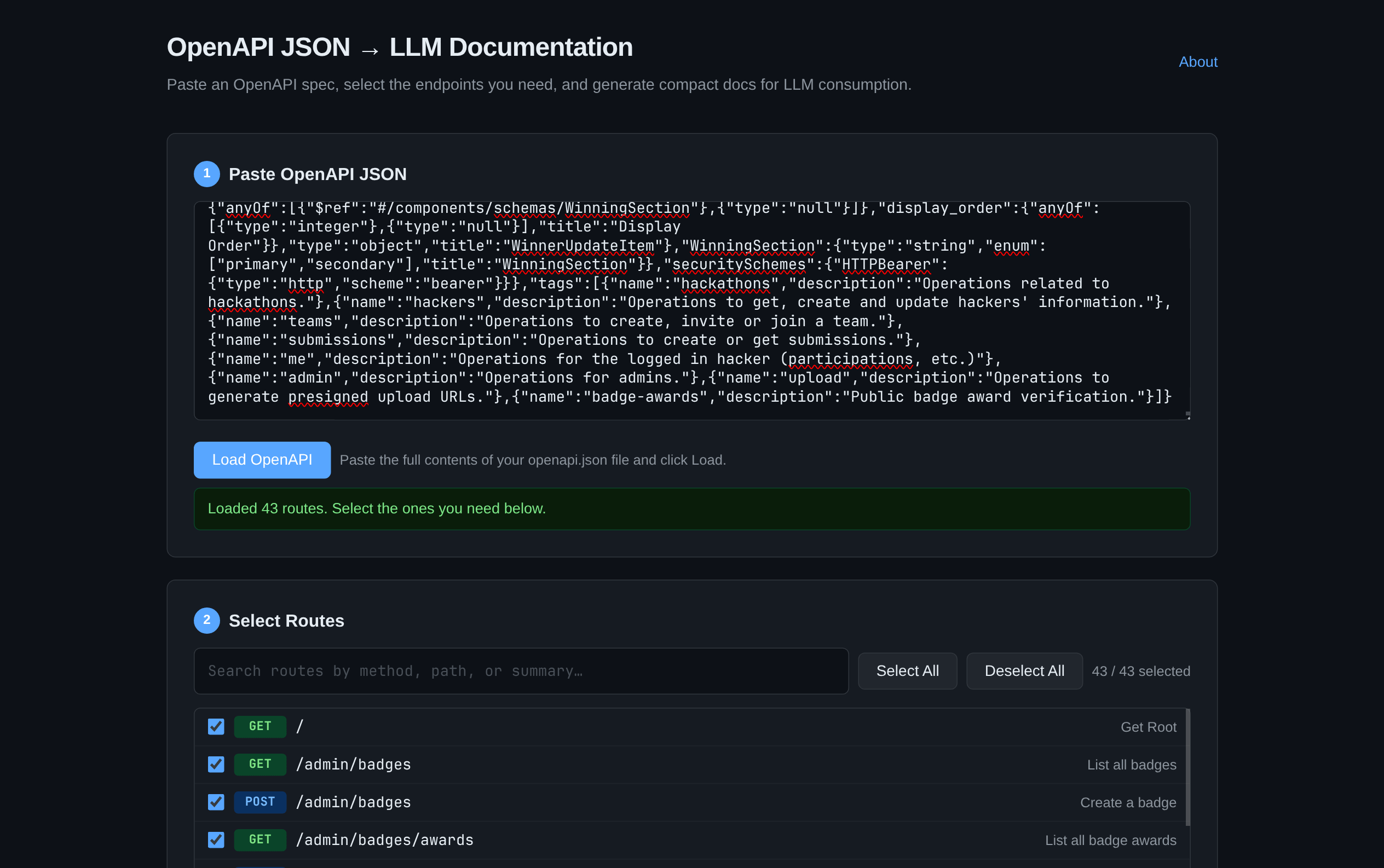 Website screenshot